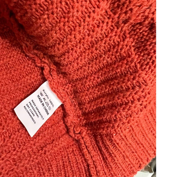 Women's Rust Long Open-Front Cardigan Size 1XL - Picture 4 of 5